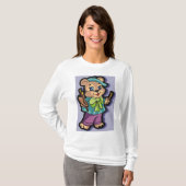 Teddy Bear Artist with Beret and Paint Brushes T-Shirt (Vorne ganz)