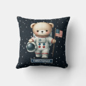 Teddy Bear Astronaut Baby Boy Kissen Kinderzimmer  (Rückseite)