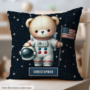 Teddy Bear Astronaut Baby Boy Kissen Kinderzimmer 