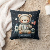 Teddy Bear Astronaut Decorative Pillow Baby Boy Kissen (Decke)