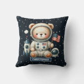 Teddy Bear Astronaut Decorative Pillow Baby Boy Kissen (Rückseite)