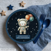Teddy Bear Astronaut Duschpapier Teller Baby Boy