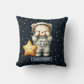 Teddy Bear Astronaut Pillow Baby Boy Kinderzimmer Kissen (Vorderseite)