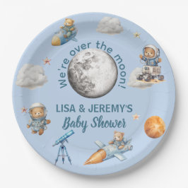  Teddy Bear Astronauts in Space Baby Shower Pappteller