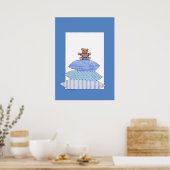 Teddy Bear auf Cushions Poster (Küche)
