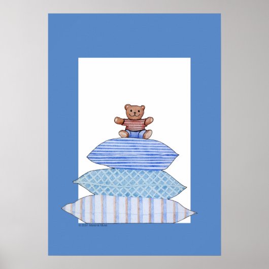 Teddy Bear auf Cushions Poster (Vorne)