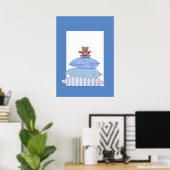 Teddy Bear auf Cushions Poster (Heimbüro)