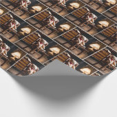 Teddy Bear auf einem Stuhl Geschenkpapier (Ecke)