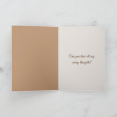 Teddy Bear auf einem Stuhl Karte (Innenseite)