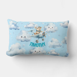 Teddy Bear Aviator Lumbar Pillow Lendenkissen