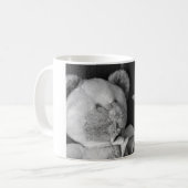 Teddy Bear B/W Kaffeetasse (Vorderseite Links)