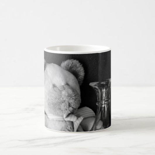 Teddy Bear B/W Kaffeetasse (Mittel)