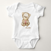 Teddy Bear Baby Bear Baby Bodysuit Baby Strampler (Vorderseite)