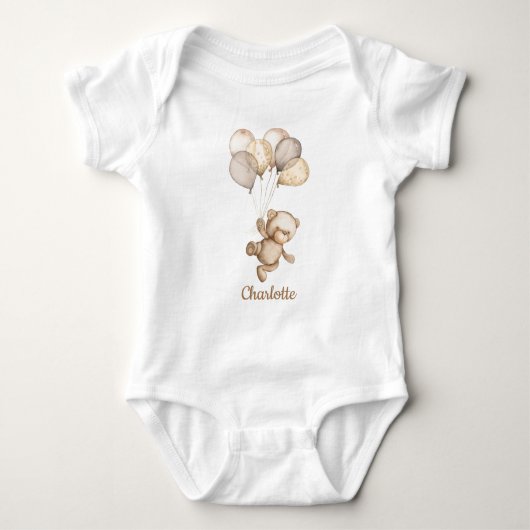 Teddy Bear Baby Bear Baby Bodysuit Baby Strampler (Vorderseite)
