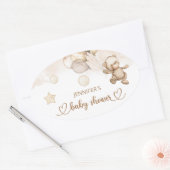 Teddy Bear Baby Bear Baby Shooter Ballon Ovaler Aufkleber (Umschlag)