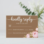 Teddy Bear Baby Bear Baby Shooter RSVP Card (Stehend Vorderseite)