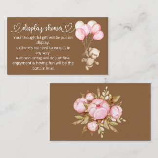 Teddy Bear Baby Bear Baby Shooting Card Begleitkarte