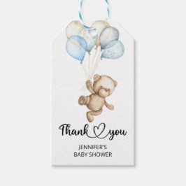 Teddy Bear Baby Bear Baby Shower Tags Geschenkanhänger