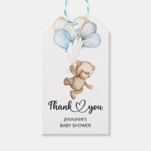 Teddy Bear Baby Bear Baby Shower Tags Geschenkanhänger