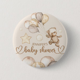 Teddy Bear Baby Bear Babydusche Ballon Button