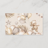 Teddy Bear Baby Bear Babydusche Begleitkarte (Rückseite)