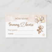 Teddy Bear Baby Bear Babydusche Begleitkarte (Vorderseite)