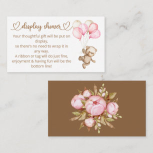 Teddy Bear Baby Bear Babydusche Begleitkarte