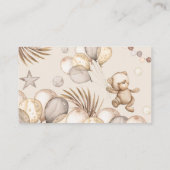 Teddy Bear Baby Bear Babydusche Begleitkarte (Rückseite)