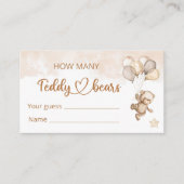 Teddy Bear Baby Bear Babydusche Begleitkarte (Vorderseite)