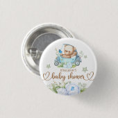 Teddy Bear Baby Bear Babydusche Button (Vorne & Hinten)