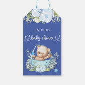 Teddy Bear Baby Bear Babydusche Geschenkanhänger (Rückseite)