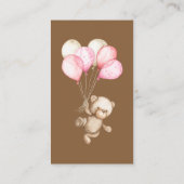 Teddy Bear, Baby Bear, Babydusche, Gut wünschen, Begleitkarte (Rückseite)