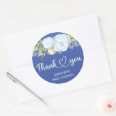 Teddy Bear Baby Bear Babydusche Runder Aufkleber (Umschlag)