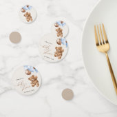 Teddy Bear, Baby Bear, Blue Balloons, Babydusche Konfetti (Gruppe)