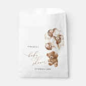 Teddy Bear, Baby Bear, Braun, Babydusche Geschenktütchen (Vorderseite)
