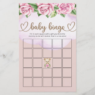 Teddy Bear Baby Bear Girl Baby Shooting Bingo Game