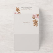 Teddy Bear, Baby Bear, Pink Balloons, Babydusche All In One Einladung (Außenbereich)