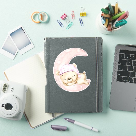 Teddy Bear Baby Bear Pink Süße Tier Sticker (iPad Hülle)