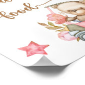 Teddy Bear Baby Bear "Raten Sie das Baby Food" Poster (Ecke)