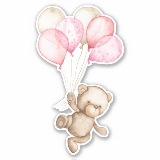 Teddy Bear Baby Bear Süße Tier Sticker (Vorderseite)