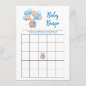 Teddy Bear Baby Bingo Game Card Begleitkarte (Vorderseite)