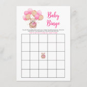 Teddy Bear Baby Bingo Game Card Begleitkarte (Vorderseite)