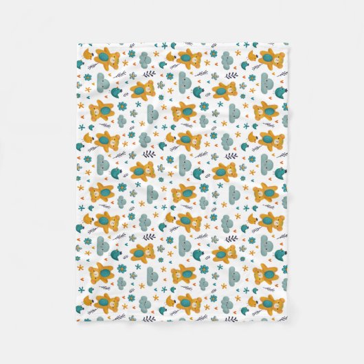 Teddy Bear Baby Blanket Fleecedecke (Vorderseite)