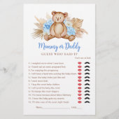 Teddy Bear Baby Boy Mommy oder Daddy Game (Vorderseite)