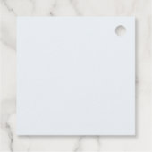 Teddy Bear Baby Boy Shower - Soft Blue Stars Geschenkanhänger (Rückseite)