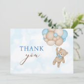 Teddy Bear Baby Dankeskarte (Stehend Vorderseite)