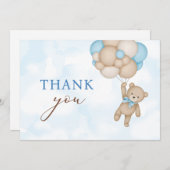 Teddy Bear Baby Dankeskarte (Vorne/Hinten)