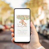 Teddy Bear Baby Duschbär mit Balloons Einladung