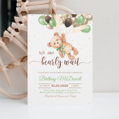 Teddy Bear Baby Duschbär mit Balloons Einladung