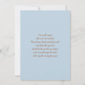 Teddy Bear Baby Duschboy Einladung (Rückseite)